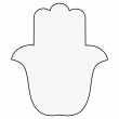 Sublimable MDF3 Wood Magnet Hand of Fatima - 6x7cm