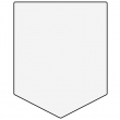 Sublimable MDF3 Wood Magnet Point Shield - 5x6.5cm