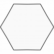 Sublimable Fridge Magnet - MDF3 - Hexagon 7x6cm