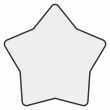 Imán Estrella 7x7cm madera DM3 sublimable - Pack 5 uds