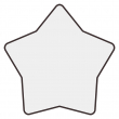 Sublimation MDF Star Fridge Magnet 7x7cm - Pack of 5 units