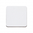 Fridge Magnet - Textured MDF - Square - White - 5x5cm