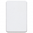 Magnet - MDF texturé - Rectangulaire - Blanc - 5x7cm