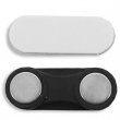 Magnet with Base for Badges - Oval double 33x12mm