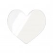 Sublimation Acrylic Fridge Magnet - Heart - 50x57mm - Pack of 5