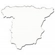Sublimation Wooden Magnet - Souvenirs Spain Series - Map of Spain - Pack of 5 units