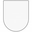 Aimant en bois MDF3 sublimable écusson ibérique - 5,2x6,5cm