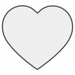 Sublimation MDF Heart Fridge Magnet 7x9cm - Pack of 5