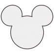 Sublimation MDF Mickey Fridge Magnet 7x8cm - Pack of 5 units