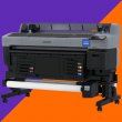 Impresora de Sublimación Epson SC-F6400H configurada con Violeta y Naranja