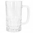 Sublimable Frosted Clear Glass Tall Beer Stein - 560ml