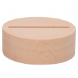 Round Wooden Stand Ø10cm with Warm LED Light