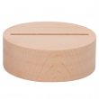 Round Wooden Stand Ø10cm with Warm LED Light