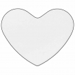 Sublimation Aluminium Insert Heart - 27x32mm - Pack of 10