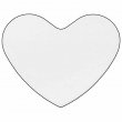 Placa corazón de aluminio sublimable 27x32mm - Pack 10 uds