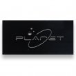 Plancha de aluminio bicolor Negro/Plata de 610x305x0.55mm