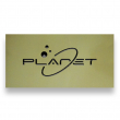 Plancha de aluminio bicolor Oro/Negro de 610x305x0,55mm