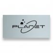 Plancha de aluminio bicolor Plata/Negro de 610x305x0.55mm