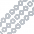 Metallic Silver Round Sequin 7mm - 91m Reel