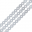 Metallic Silver Round Sequin 4mm - 91m Reel