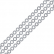 Metallic Silver Round Sequin 3mm - 91m Reel
