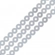 Metallic Silver Round Sequin 4mm - 91m Reel