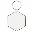 Sublimable MDF3 Wooden Key Ring Double Sided Hexagon 6.2x5.5cm