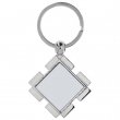 Llavero rombo de metal sublimable