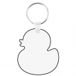 Porte-clés en bois MDF3 sublimable double face Canard 5,3x6cm