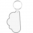 Porte-clés en bois MDF3 sublimable double face Nuage 4,2x7cm
