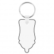 Llavero madera DM3 sublimable doble cara biberón 2,8x5,2cm - Pack 10 uds