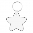 Llavero madera DM3 sublimable doble cara estrella 5,7x5,7cm - Pack 10 uds