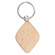 Natural Wood Keyring - Rhombus 4x5.2cm