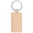 Natural Wood Keyring - Rectangular 3x5.5cm