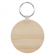 Sublimable Round Key Ring Ø5cm Natural Wood Double Sided