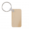 Sublimable Rectangular Key Ring 3x5,5cm Natural Wood Double Sided