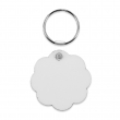 Llavero madera DM3 sublimable doble cara flor 5x5cm - Pack 10 uds