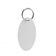 Porte-clés pour sublimation - Aluminium - Ovale