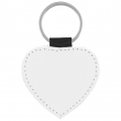 Llavero polipiel mate sublimable corazón - 4,5x5cm
