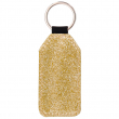 Sublimation Rectangle Keyring - PU Leather - Glitter Back - Gold