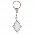 Sublimation Keyring with doming effect - Oval 4 spikes - Pack of 10 units