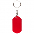 Llavero placa identificativa color Rojo - Pack de 10 uds