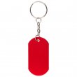 Red Identification Plate Keyring