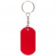 Llavero placa identificativa color Rojo - Pack de 10 uds