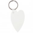 Sublimation Plastic FRP Keyring - Heart - 63x40mm