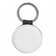 Keyring - Faux Leather - Round
