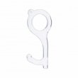 Ouvre-porte sans contact en plastique acrylique transparent - Pack de 10 unités