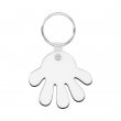 Porte-clé bois forme main - Lot de 10