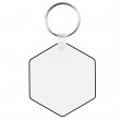 Sublimable MDF3 Wooden Key Ring Double Sided Hexagon 6.2x5.5cm