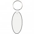 Llavero madera DM3 sublimable doble cara ovalado estrecho 3x6,5cm